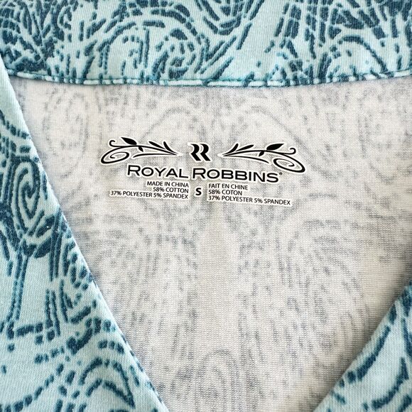 Royal Robbins Tank Dress Size Small Blue Pattern Shift Sleeveless - Picture 4 of 7